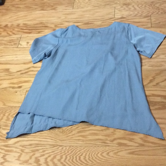 1X For Cynthia smoky blue diagonal top - Picture 4 of 16